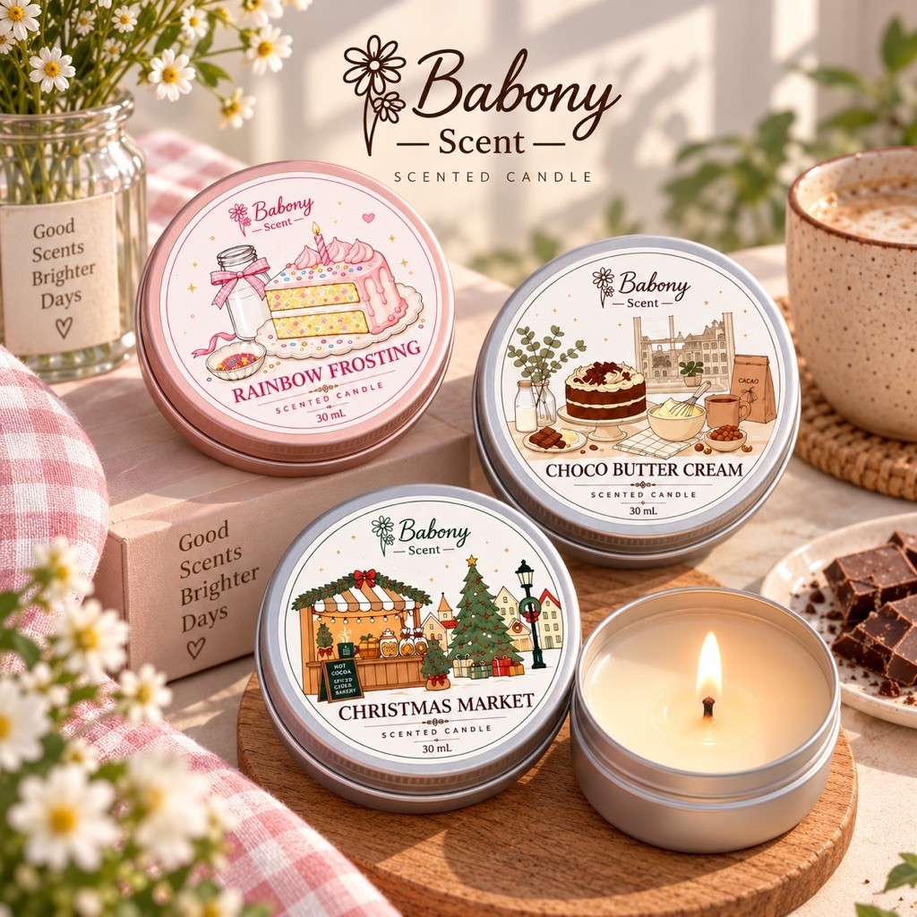 เทียนหอม Soy Wax 30ml • Scented Candle • เลือกกลิ่นได้