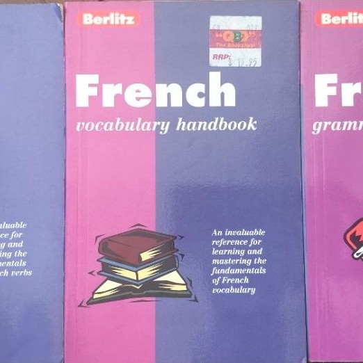 หนังสือเรียนภาษาฝรั่งเศส ขายเหมา 3 เล่ม Berlitz French Verb French Vocabulary French Grammar