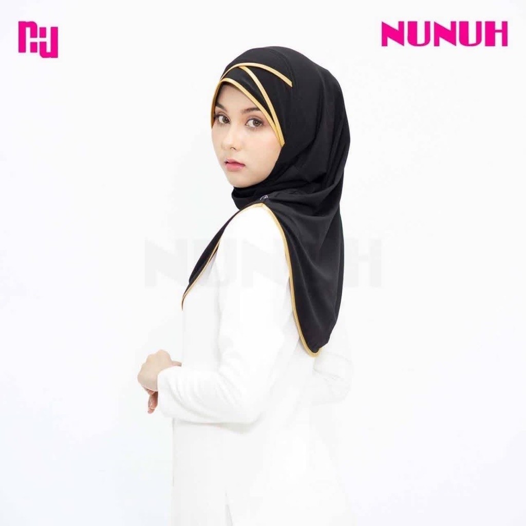 ผ้าคลุมNunuh สีดำหน้าไข้ว พร้อมถุงแบรนด์nunuh