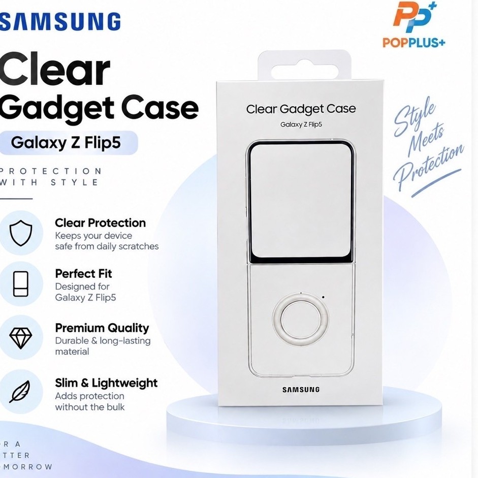 [ของแท้100%] เคส ซัมซุง Samsung Galaxy Z Flip5 5G case Clear Gadget Case เคสใสมีห่วง  Z Flip 5