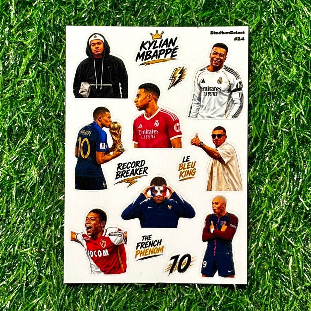 สติกเกอร์เเฟนเมด #24 Kylian Mbappé Evolution 🇫🇷✨