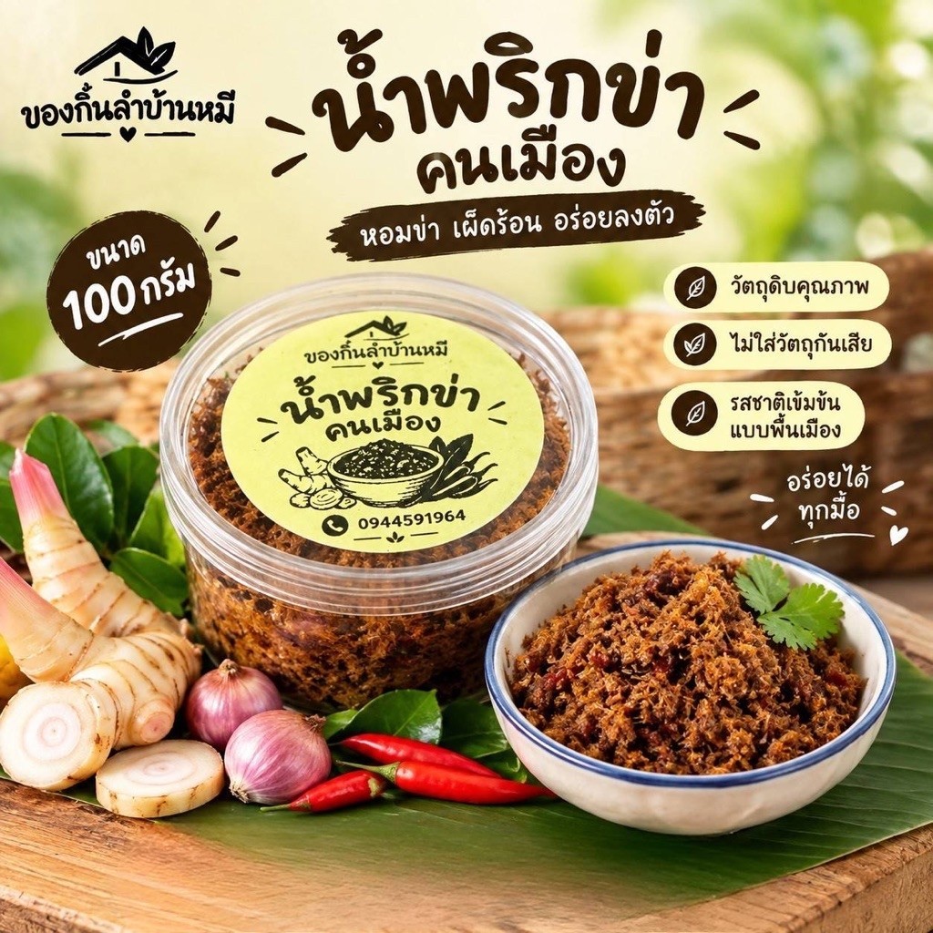 น้ำพริกข่าคนเมือง สไตล์คนเหนือ