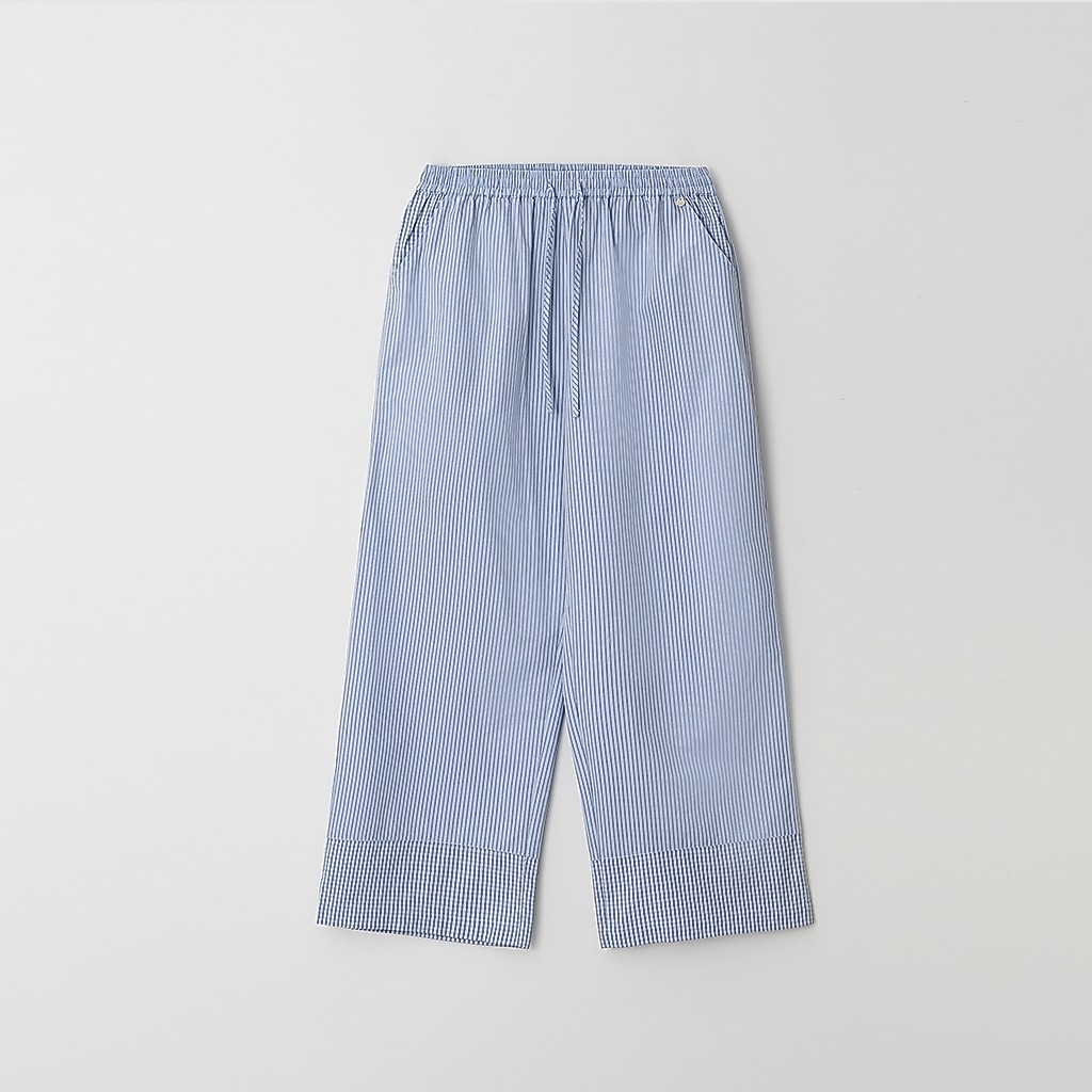[RONRON] Stripe Check Panel Comfort Pants / 2colors — صورة 6