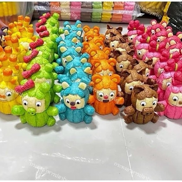 ตุ๊กตาอะไหล่กระทงอาหารปลาแฟนซี คละแบบ คละสี
