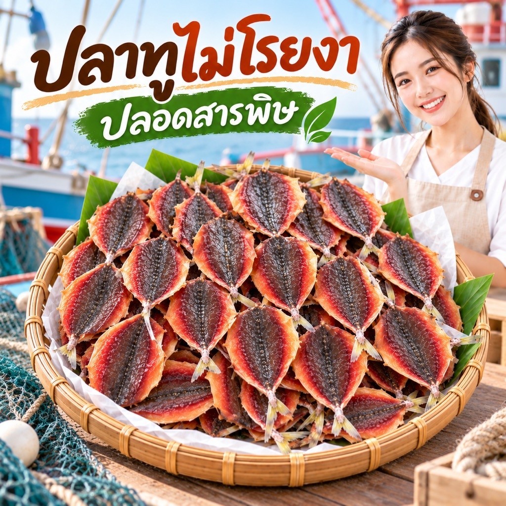ปลาทูไม่โรยงา ปลอดสารพิษ