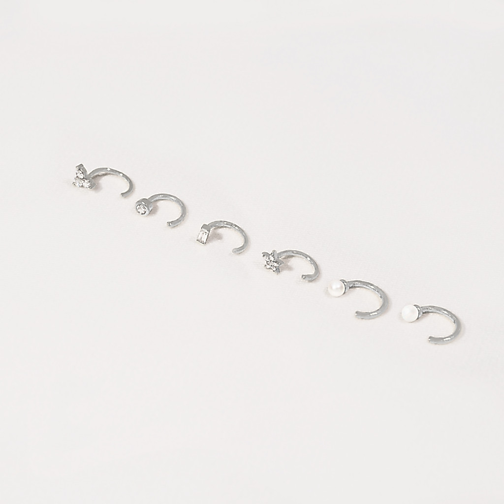 SHEPENDENCE حلق دوار Luxe Solene Bezel كريستال فضة S925 — صورة 6