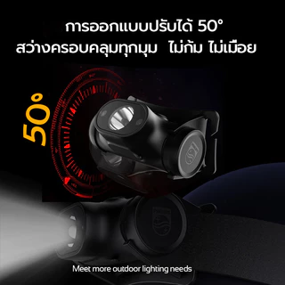 PHILIPS ไฟหน้ากําลังสูง LED น้ำหนักเบามาก พร้อมเซ็นเซอร์อัจฉริยะ กันฝนตกหนัก ไฟฉายคาดหัว Headlamp SFL1851