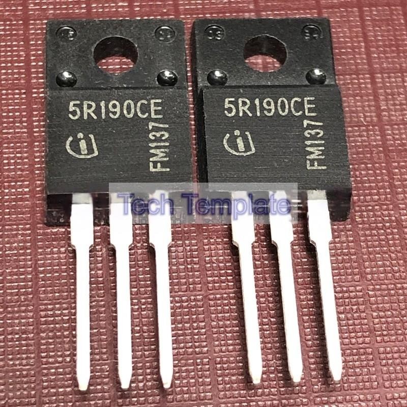 ((1 ชิ้น) ชิ้นส่วนอิเล็กทรอนิกส์ 5R190CE IPA50R190CE คลังสินค้าพร้อม TO-220F 550V 63A