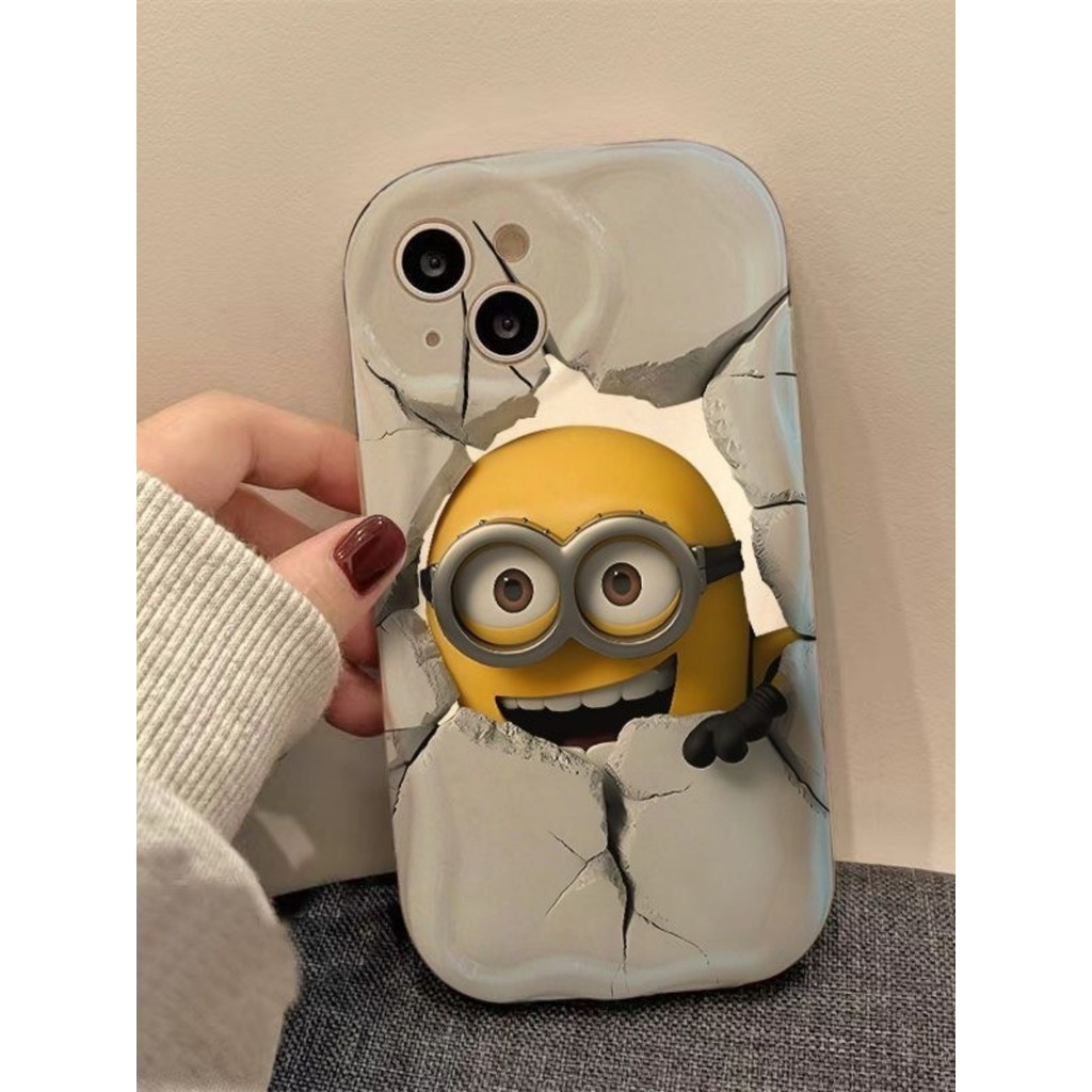 เคสไอโฟน การ์ตูนมินเนี่ยน สำหรับ IPhone 11 15 16 13 12 14 Pro Max XR X 8 15 Plus เคส IPhone เคสไอโฟน 13 11 16 15 CE1823