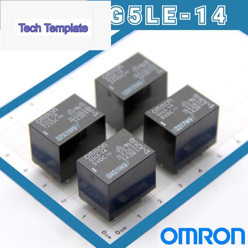 ใหม่แท้ญี่ปุ่น OMRON รีเลย์เดี่ยว G5LE-14 1A4-5VDC 12VDC 24VDC DC12 24V 5PIN 10A