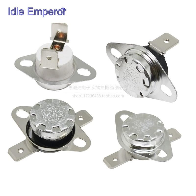 Ksd301 อุณหภูมิสวิทช์ควบคุมอุณหภูมิ 65/75/250/180/195/135 องศา 250V10A/16A ยี่ห้อใหม่