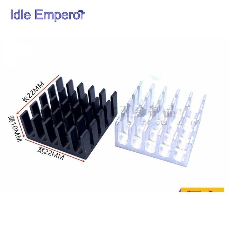 หม้อน้ํา 22 * 22 * 10MM Slot Silver/Black/Gold High-Quality หม้อน้ํา Router CPU ฯลฯ