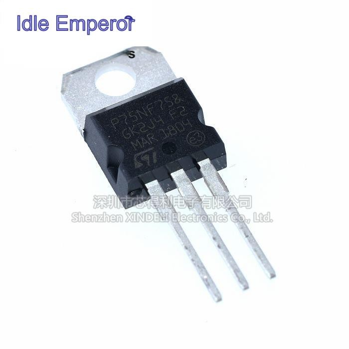 Stp75nf75 P75NF75 TO-220 Field Effect Management MOSFET ยี่ห้อใหม่พร้อมสต็อก 75NF75