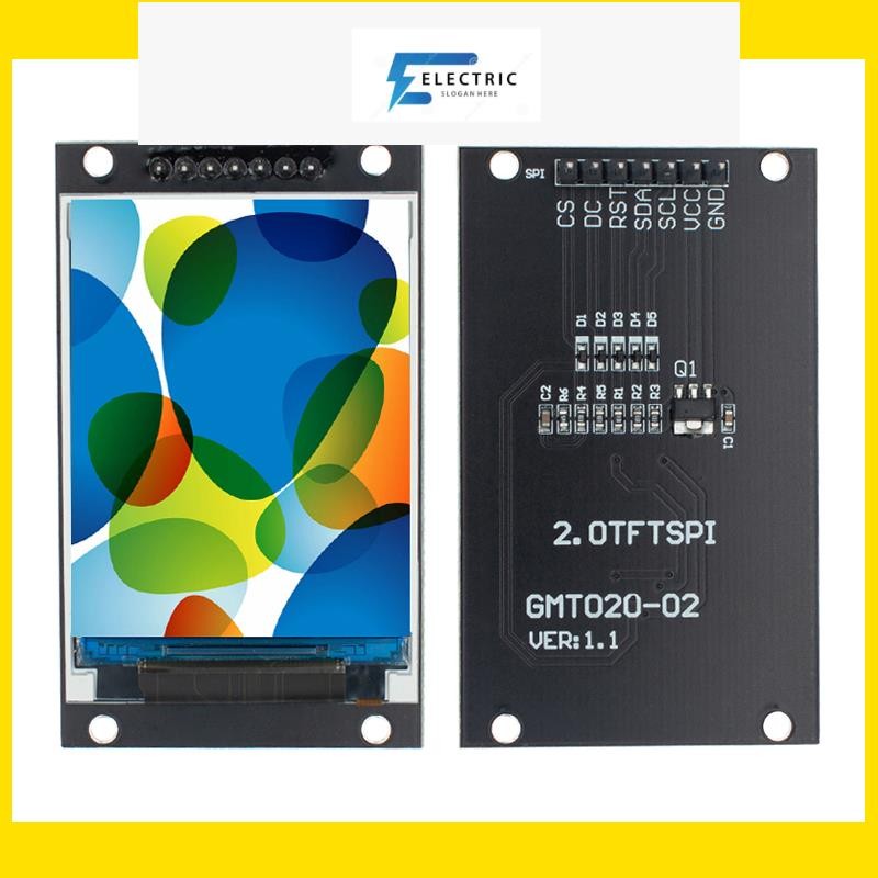 โมดูลหน้าจอ LCD ST7789V 240RGBx320 Dot-Matrix SPI 2.0 นิ้ว สําหรับ Arduio