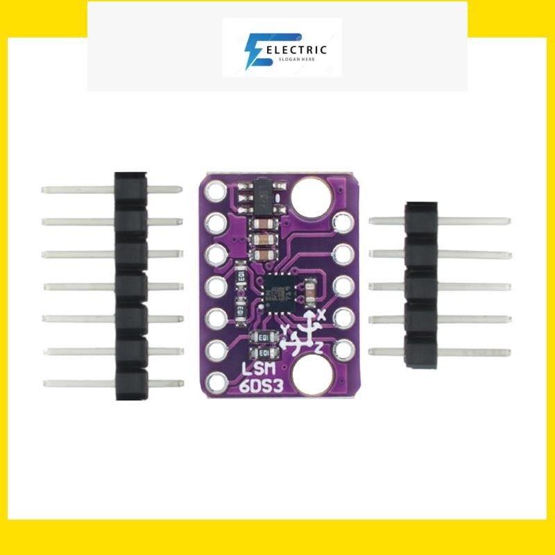 Gy-lsm6ds3 LSM6DS3 Accelerometer Gyro ฝังโมดูลเซ็นเซอร์อุณหภูมิดิจิตอล SPI IIC I2C โมดูลอินเทอร์เฟซ 