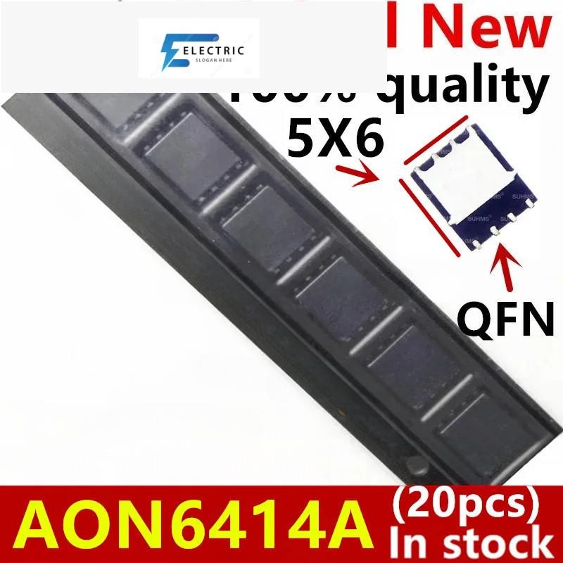 (20 ชิ้น) 100% ใหม่ AON6414A AO6414A 6414A QFN-8 ชิปเซ็ต
