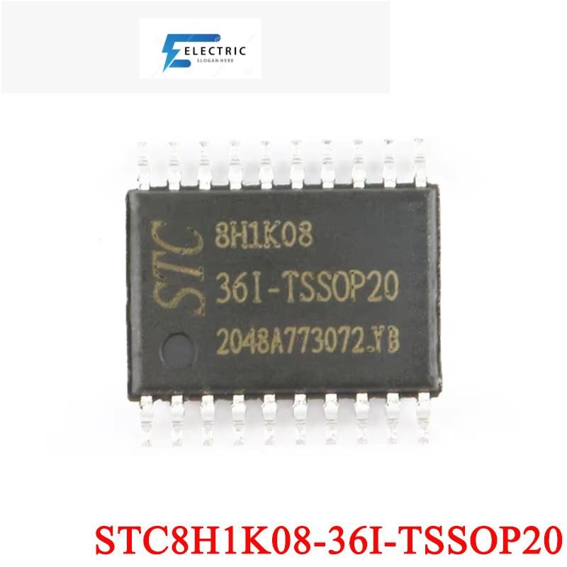 10 ชิ้น/5 ชิ้น STC8H1K08 8KB STC 8H1K08 STC8H1K08-36I-TSSOP20 Single-Chip 1T 8051 Enhanced Microcont