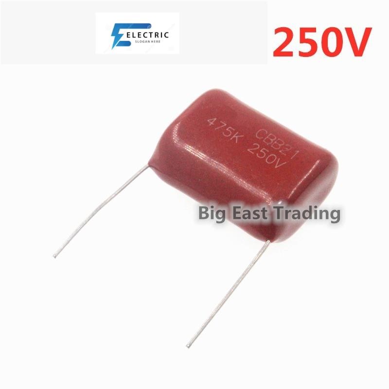 2 ชิ้น CBB21 250V 475K 4.7UF 25 มม.CBB22 โลหะฟิล์มตัวเก็บประจุ,ตัวเก็บประจุ Pitch 25 มม.