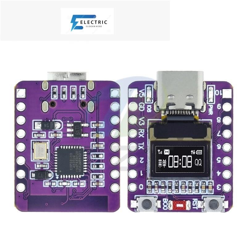 ESP32-C3 บอร์ดพัฒนา OLED พร้อมโมดูล OLED ขนาด 0.42 นิ้ว Wifi + บลูทูธ ESP32 บอร์ดพัฒนา