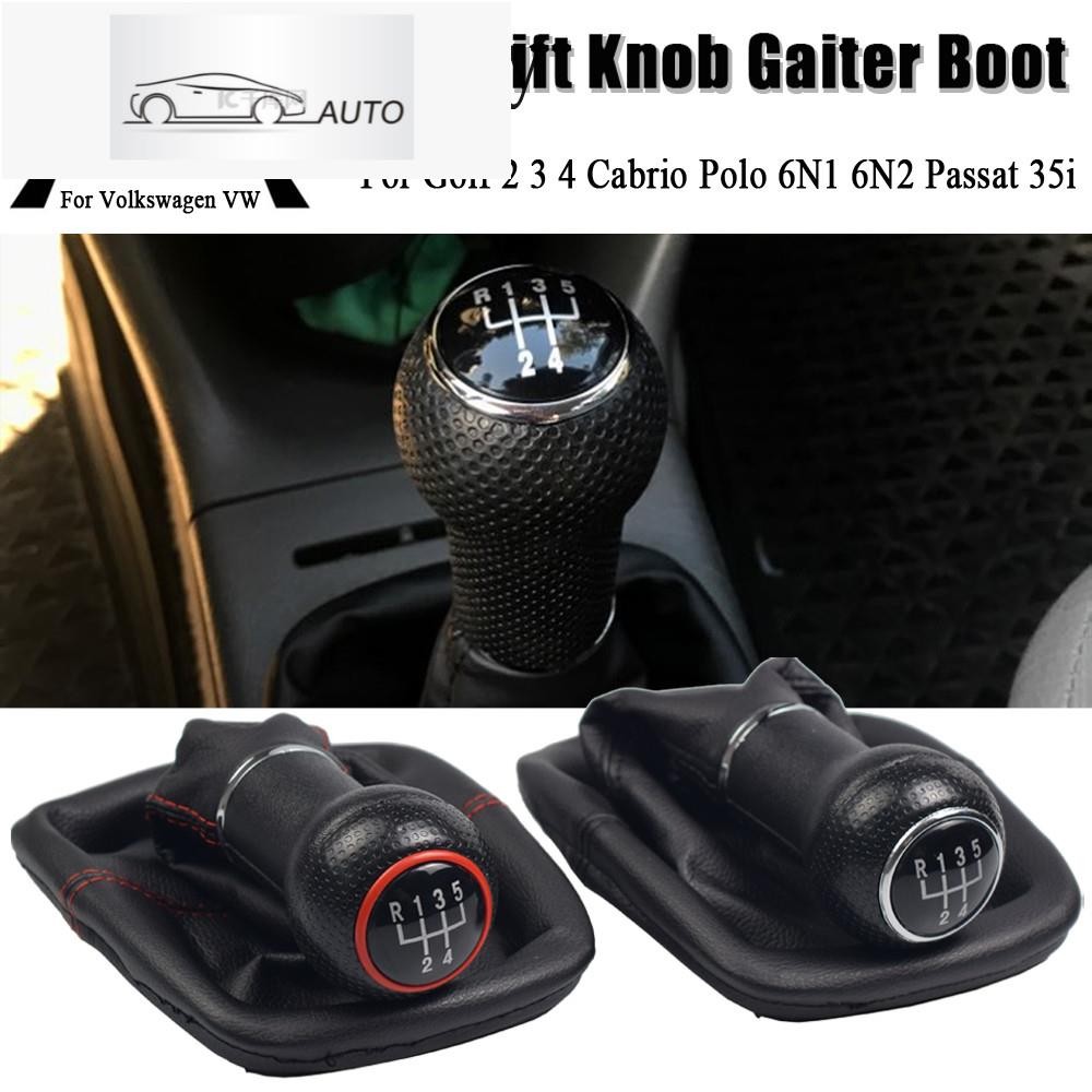 HYS สําหรับ Volkswagen VW Golf 2 3 4 Cabrio Polo 6N1 6N2 Passat 35i รถ 5 เกียร์ Shift Knob Lever Gai
