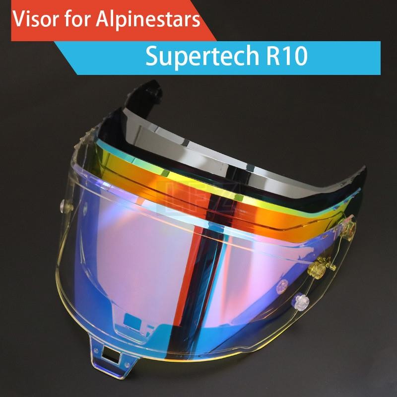 ชิลด์หมวกกันน็อคที่รองรับ ใหม่สําหรับ Alpinestars Supertech R10 | เลนส์ป้องกันรังสียูวีป้องกันหมอก |