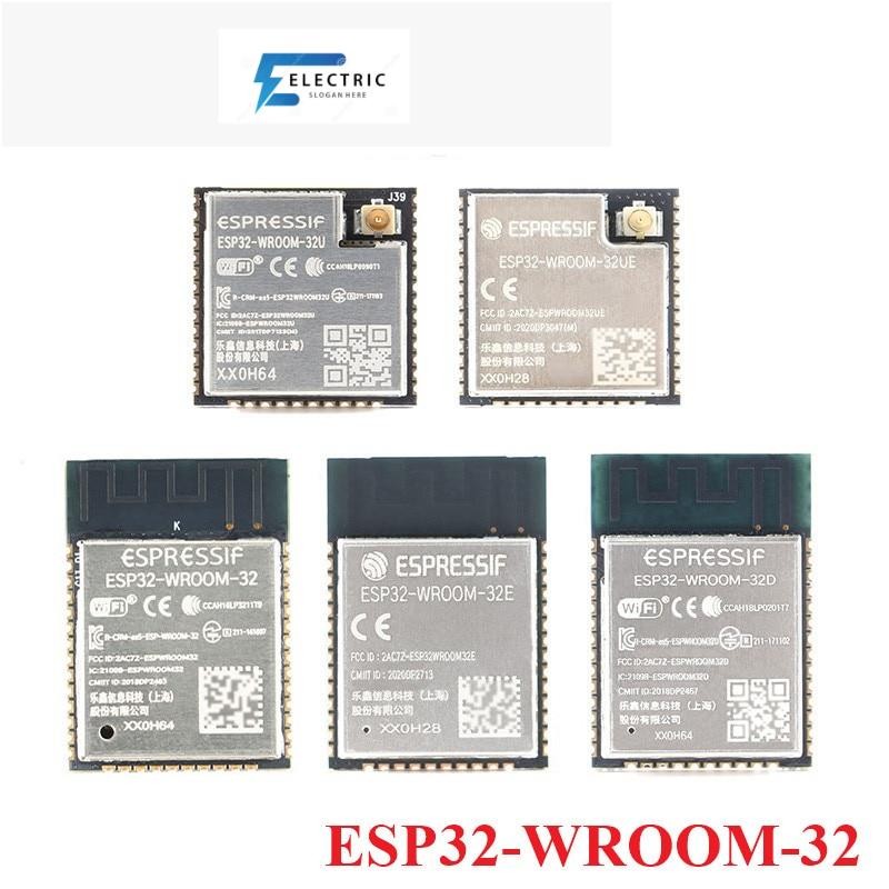 Esp32-wroom-32 ESP32 WROOM ESP-32 4MB 8MB 16MB โมดูลไวไฟไร้สาย BLE MCU ESP32-WROOM-32 -32UE -32U -32