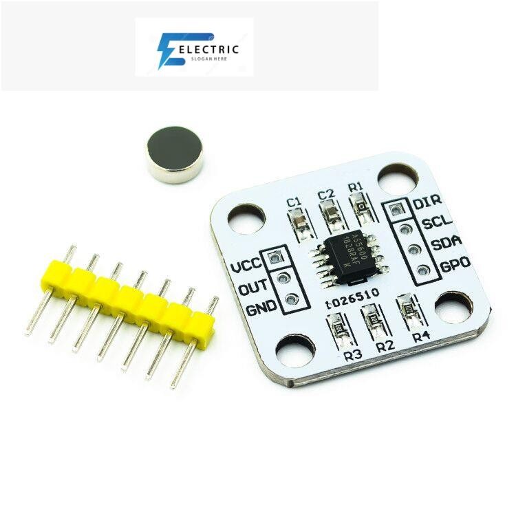 As5600 โมดูลเซนเซอร์วัดมุมแม่เหล็ก ความแม่นยําสูง 12bit