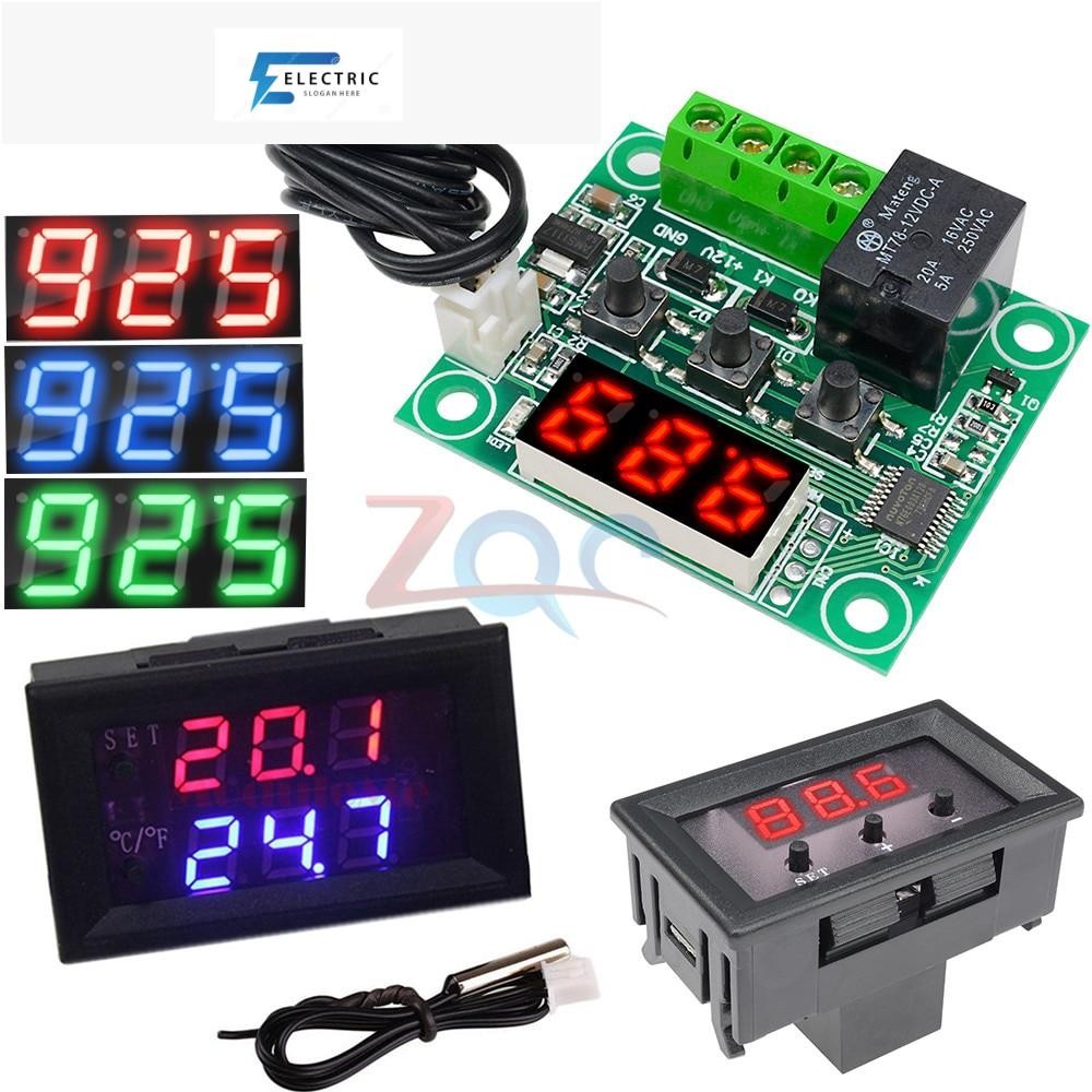 Dc 12V W1209WK W1209 Digital Thermostat อุณหภูมิ Controller Regulator Incubator NTC Sensor Meter กรณ