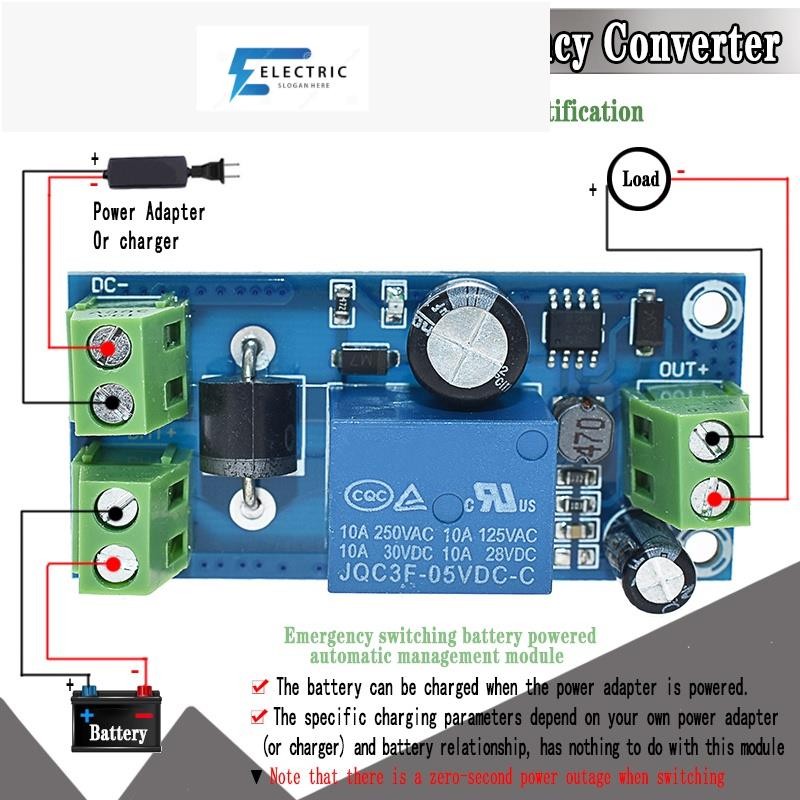Yx850 โมดูลแปลงแบตเตอรี่ลิเธียมฉุกเฉิน 5V-48V JY-850