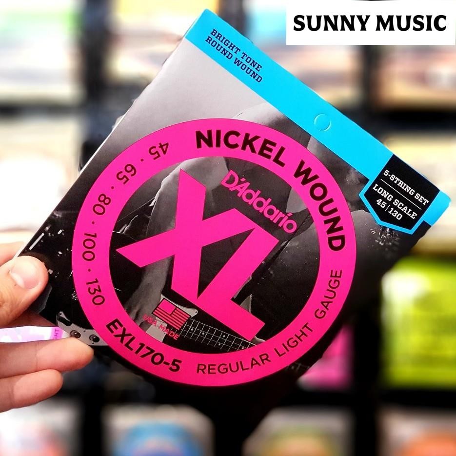 D'Addario EXL170-5 🌈 สายเบส5สาย EXL 170-5 ขนาด 45 - 130