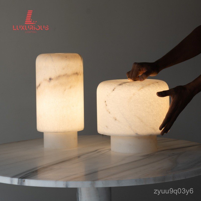 Spanish Marble Table Lamp Designer Model Room Nordic Creative Bedroom Bedside Decoration Hotel Table