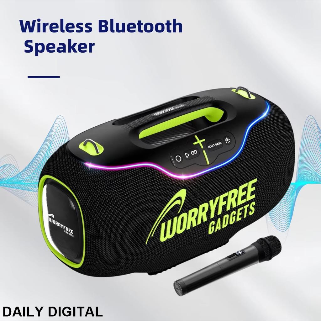 Hopestar A80 350W เอาต์พุตซับวูฟเฟอร์แบบพกพาลําโพงบลูทูธคุณภาพสูงแฟชั่น LED TF Card AUX TWS IPX6 กัน