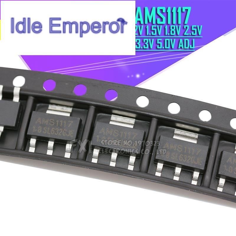 วงจรรวม SOT23 AMS1117 series AMS1117-3.3V AMS1117-ADJ AMS1117-1.8V AMS1117-1.2V AMS1117-5.0V AMS1117
