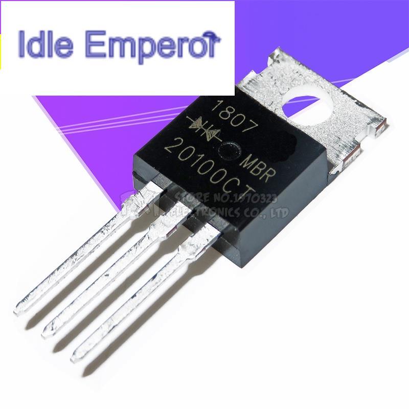 10PCS MBR10100CT TO-220 MBR10100 TO220 10100CT 直插