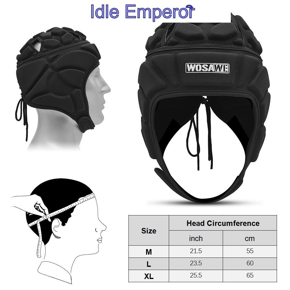 Sportstar.th Lixada Rugby Headguard Football Football Helmet Helmet Helmet Adventable Soccer Hat