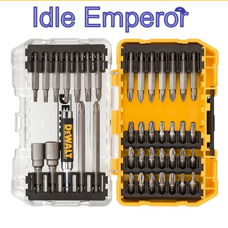 Dewalt DT70702 สกรูกระแทกชุดขับรถ 40 ชิ้น 25-50 มม. ซ็อกเก็ตก้านขยายแม่เหล็กไม้/โลหะเครื่องมือไฟฟ้าส