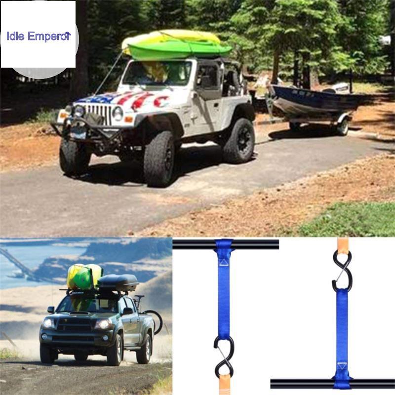 BEF 15.9 นิ้ว/40.5 ซม.Soft Loop Tie Down สายรัดสําหรับ Seduction Cargo ATV UTV รถจักรยานยนต์สกู๊ตเตอ