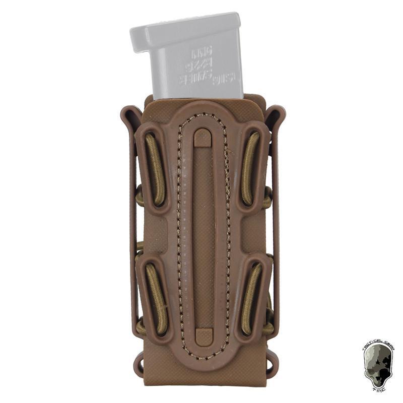 TMC Tactical Pouch Single 9mm Mag Holder MOLLE FastMag Holder with Belt Clip Tactical Pouch 2779