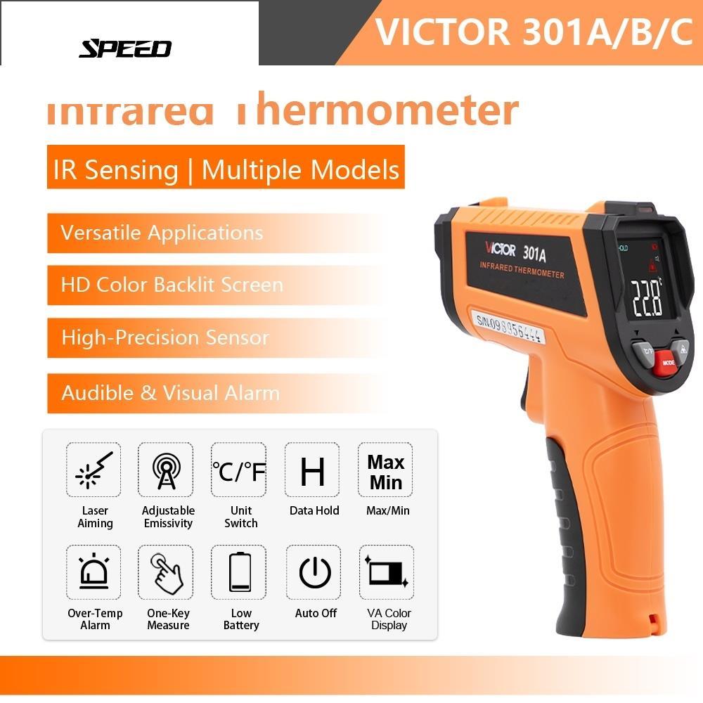 PMH-VICTOR VC301A/B/C เครื่องวัดอุณหภูมิเลเซอร์ -50 ℃ -950 ℃