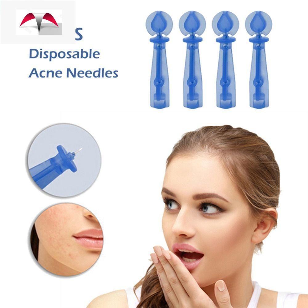 50 ชิ้น/กล่องทิ้งเข็มสิว, Blackhead Remover Pimple Pins Blackhead Remover เครื่องมือ, Pimple Extract