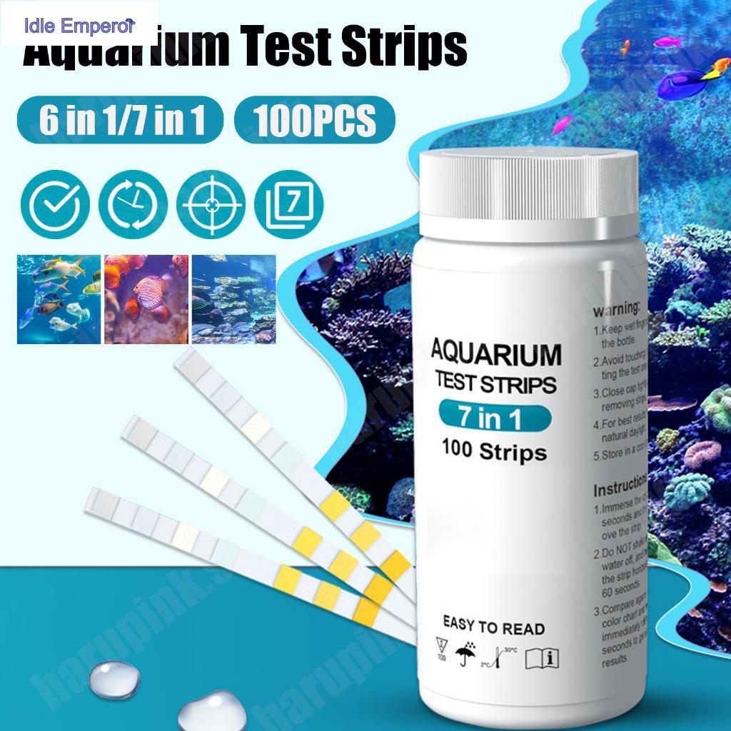 3/5/6/7/14/16 in 1 100 ชิ้น ชุดแถบทดสอบค่า pH น้ําเค็ม น้ําจืด สําหรับตู้ปลา ชุดตรวจคุณภาพน้ำ ที่ตรว