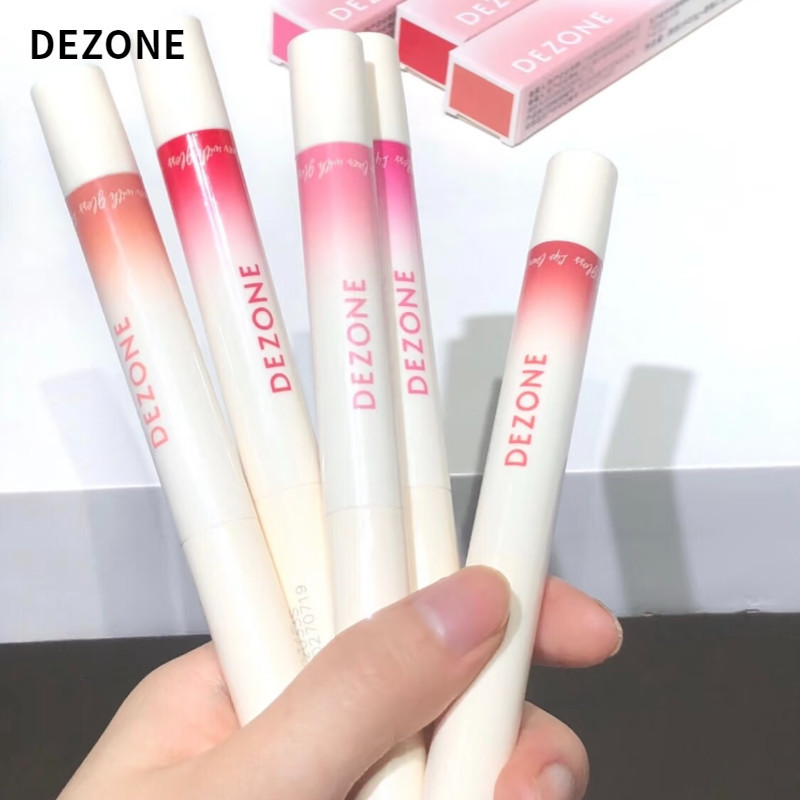 DEZONE ลิปกลอส ลิปไลเนอร์ ลิปเคลือบสองปลาย ลิปเคลือบกระจก