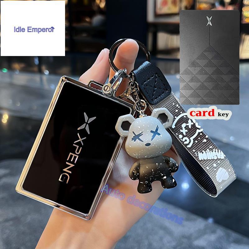 Xpeng G6 card key case tpu key cover Xpeng G6 พวงกุญแจพวงกุญแจหมี