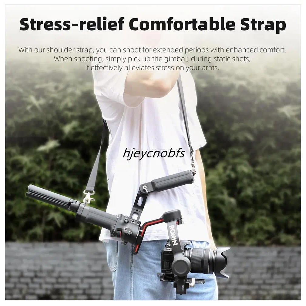 Sunnylife สายคล้องไหล่สําหรับ DJI RS 3/RS 4/RS 4 Pro สายคล้องคอแบบบีบอัด Lanyard Stabiliser อุปกรณ์ก