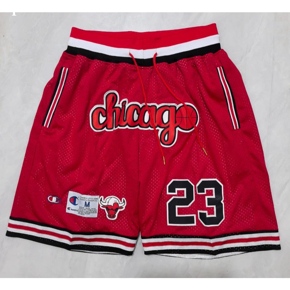 Mens 2025 Pocket Shorts Jd 23 Mitchell & Ness Just Don Red Sports Basketball Shorts