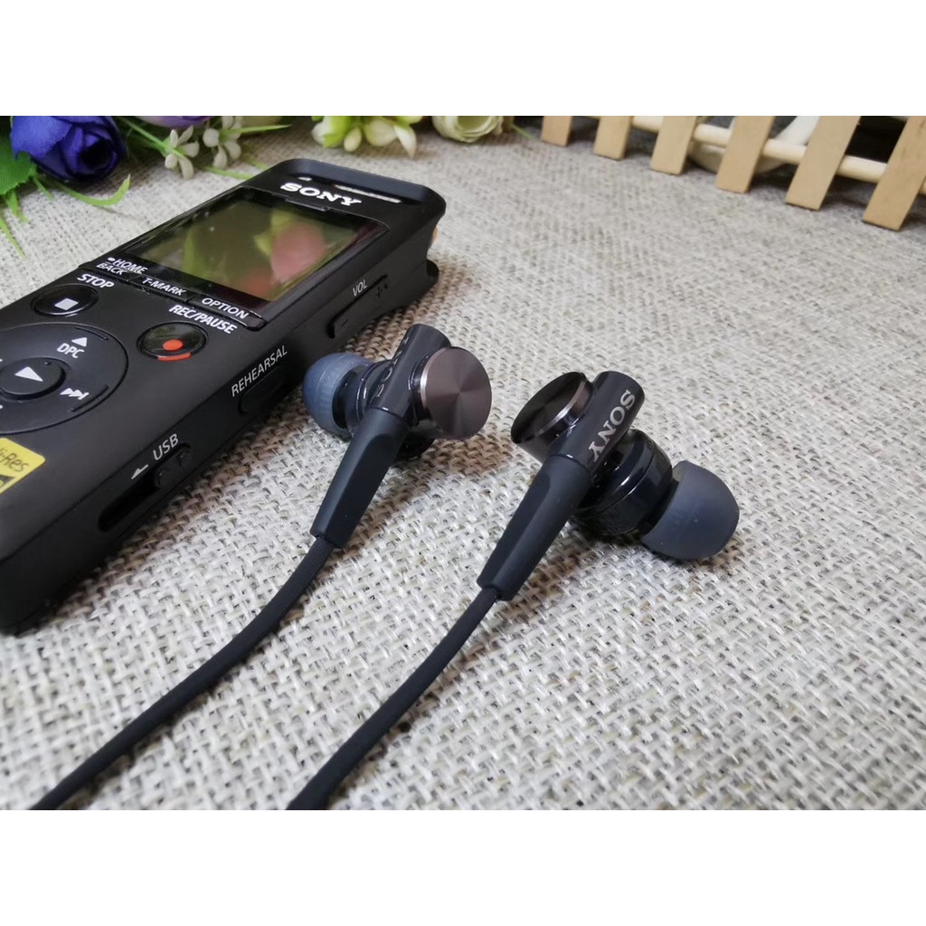 MDR-XB55AP XB75AP EX650AP EX450 EX255AP หูฟังอินเอียร์สำหรับคุยโทรศัพท์แบบเบสหนักแน่น