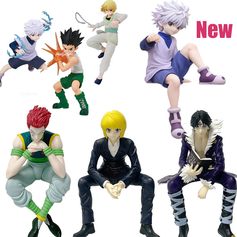 Hunterxhunter Killua Zoldyck Kurapika Chrollo Lucilfer Action Figure โมเดลตกแต่งเส้นบะหมี่