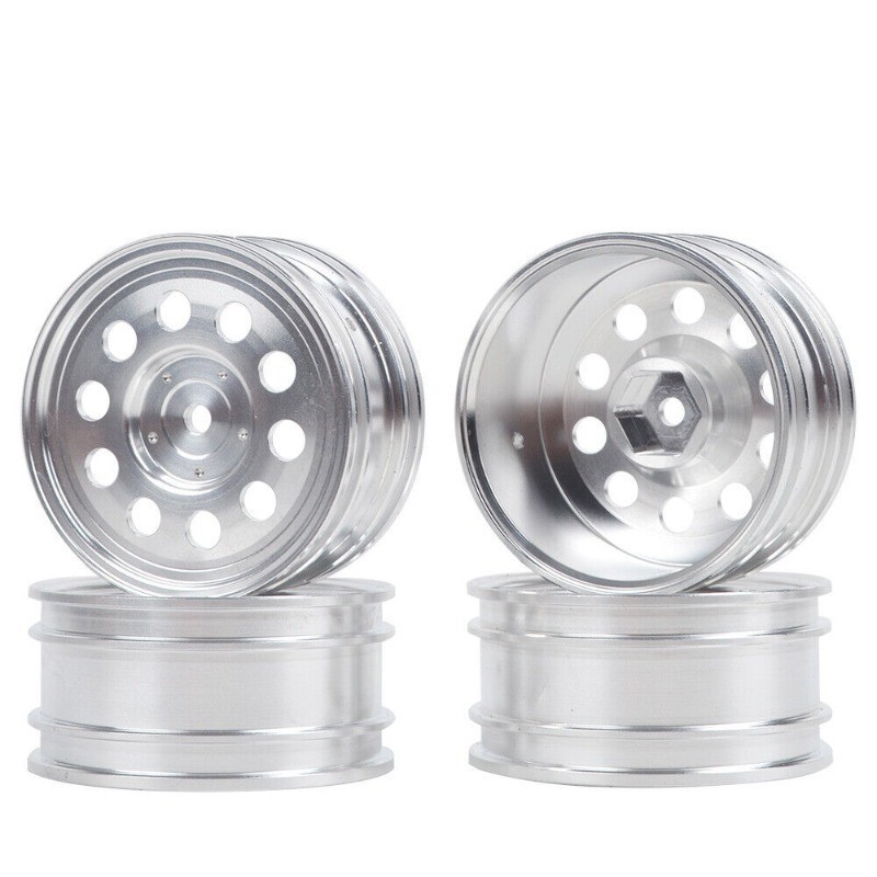 อลูมิเนียม Rally ล้อสําหรับ Tamiya TA02S Lancia TA02 TA07 TA02S TA02SW XV01 TT-02 Type-S HPI 4WD 1:1