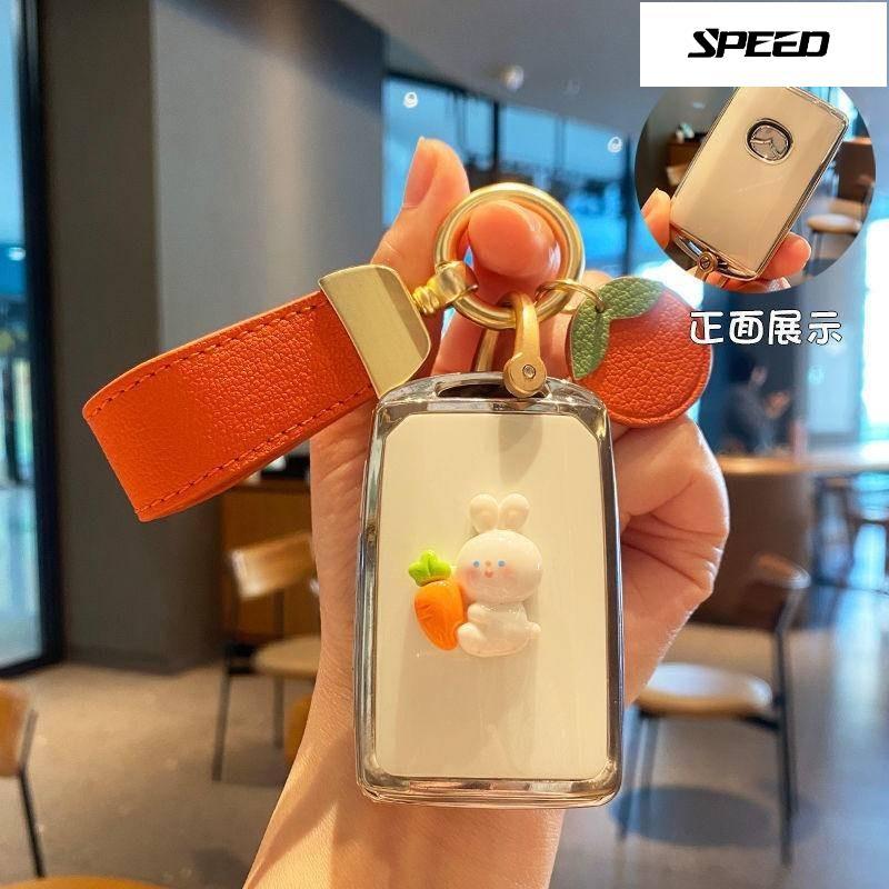 เคสกุญแจรีโมทรถยนต์ Mazda 2 3/6 Axela Atenza Cx4 Cx5 Cx30 Cx8เคสกุญแจ พวงกุญแจ