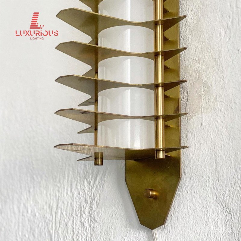 New Chinese Style Hotel Long Wall Lamp Villa Living Room Corridor Study Designer Lighting Bedroom Be